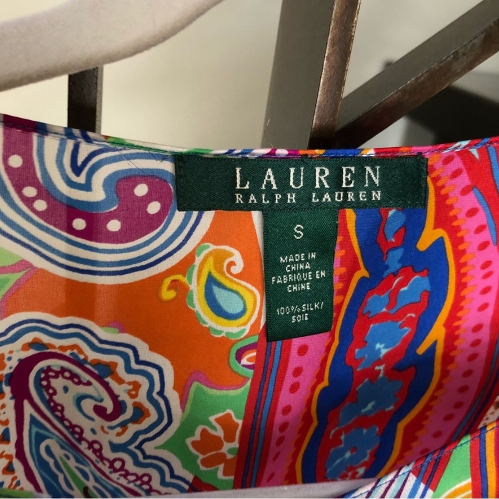 Ralph Lauren paisley silk top - Picture 3 of 6